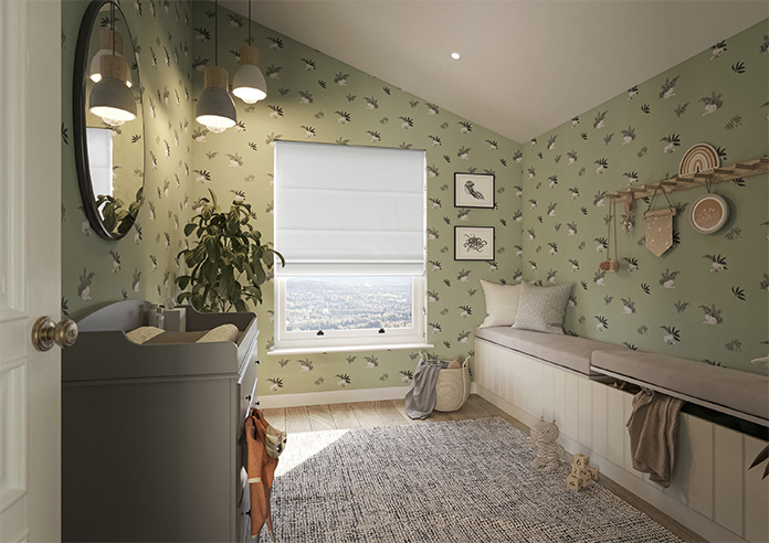 Tussah, Snowdrift - Roman Blind - Image 6